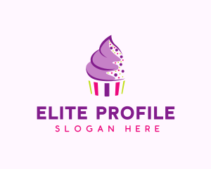 Muffin Cake Sprinkle  logo design