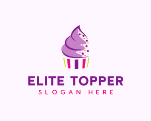 Muffin Cake Sprinkle  logo design