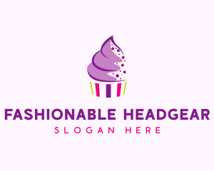 Muffin Cake Sprinkle  logo design