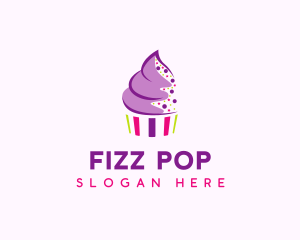 Muffin Cake Sprinkle  logo design