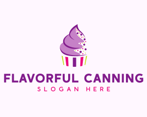 Muffin Cake Sprinkle  logo design