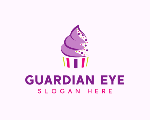 Muffin Cake Sprinkle  logo design