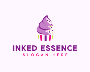 Muffin Cake Sprinkle  logo design