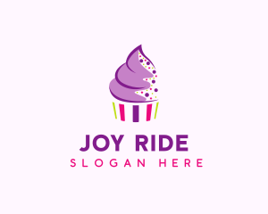 Muffin Cake Sprinkle  logo design