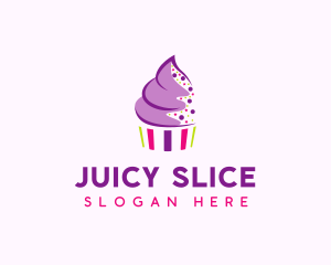 Muffin Cake Sprinkle  logo design