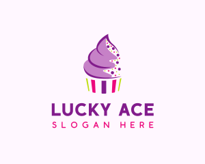 Muffin Cake Sprinkle  logo design