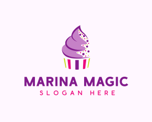 Muffin Cake Sprinkle  logo design