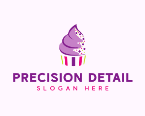 Muffin Cake Sprinkle  logo design