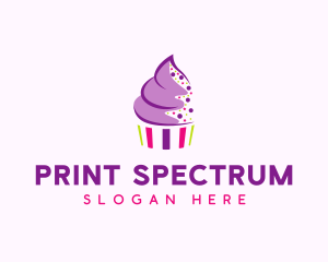 Muffin Cake Sprinkle  logo design