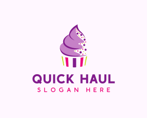 Muffin Cake Sprinkle  logo design