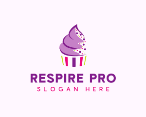 Muffin Cake Sprinkle  logo design