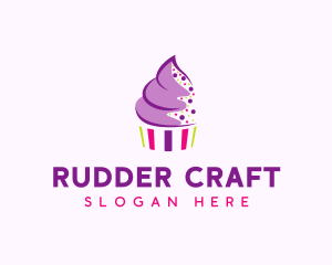 Muffin Cake Sprinkle  logo design