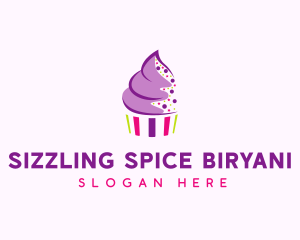 Muffin Cake Sprinkle  logo design