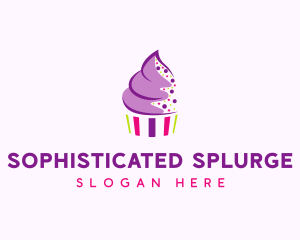 Muffin Cake Sprinkle  logo design