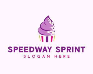 Muffin Cake Sprinkle  logo design