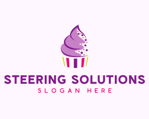 Muffin Cake Sprinkle  logo design