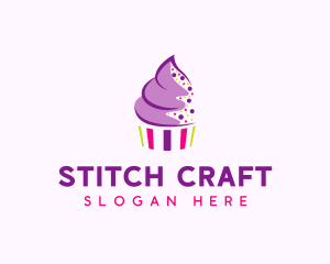 Muffin Cake Sprinkle  logo design