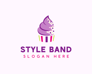 Muffin Cake Sprinkle  logo design