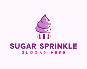 Muffin Cake Sprinkle  logo design