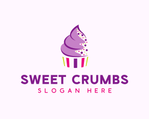 Muffin Cake Sprinkle  logo design