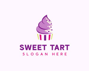 Muffin Cake Sprinkle  logo design