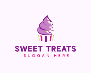 Muffin Cake Sprinkle  logo design