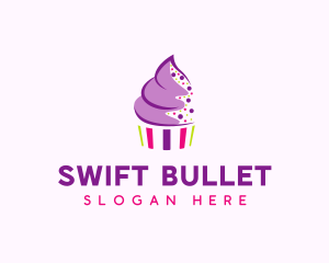 Muffin Cake Sprinkle  logo design