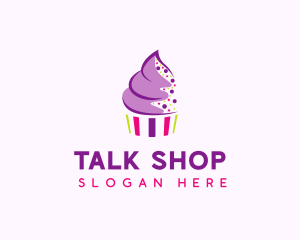 Muffin Cake Sprinkle  logo design