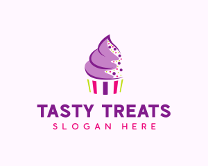 Muffin Cake Sprinkle  logo design