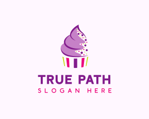 Muffin Cake Sprinkle  logo design