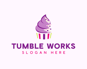 Muffin Cake Sprinkle  logo design