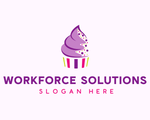 Muffin Cake Sprinkle  logo design