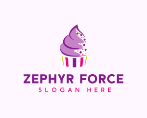 Muffin Cake Sprinkle  logo design