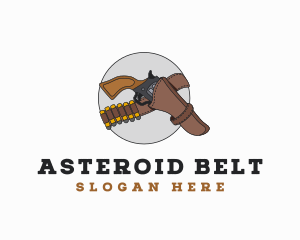 Revolver Gun Holster logo design