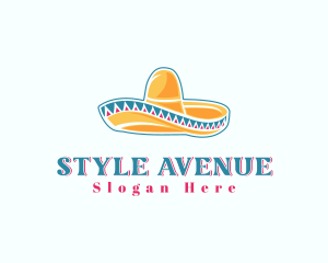 Mexican Sombrero Hat logo design