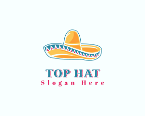 Mexican Sombrero Hat logo design