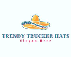 Mexican Sombrero Hat logo design