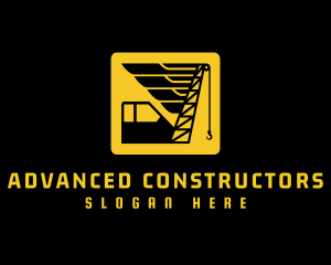 Industrial Construction Crane logo design