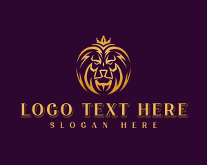 Professional Lion Crown logo