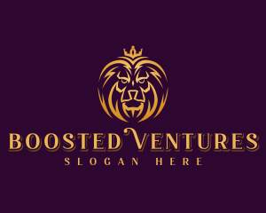 Professional Lion Crown logo design