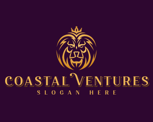 Professional Lion Crown logo design