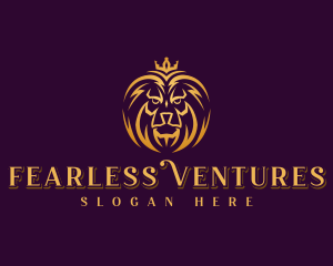 Professional Lion Crown logo design