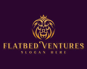 Professional Lion Crown logo design