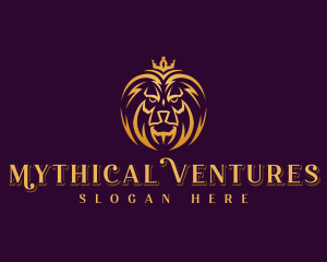 Professional Lion Crown logo design