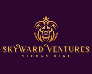 Professional Lion Crown logo design