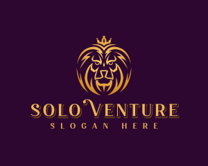 Professional Lion Crown logo design