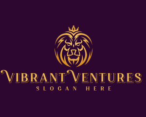 Professional Lion Crown logo design