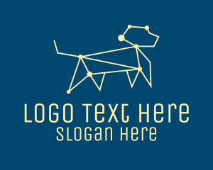 Geometric Dog Constellation  logo