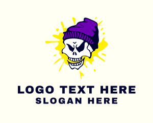 Rapper Streetwear Skull  Logo