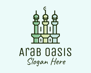 Islamic Minaret Temple logo design